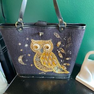 Vintage 50’s Owl tote